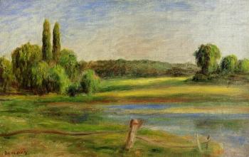 Pierre Auguste Renoir : Landscape with Fence